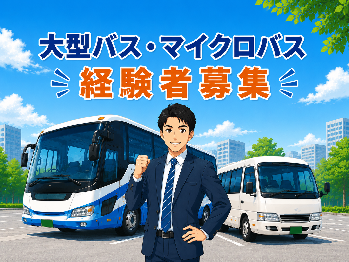 経験者歓迎★大型車両・バス◆専任代務員/いろいろな勤務地で働く！